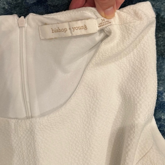 Bishop + Young White Jumpsuit Quiet Luxury Wide Leg Clean Girl Aesthetic - Picture 6 of 9